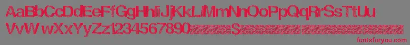 Frenchdisco Font – Red Fonts on Gray Background