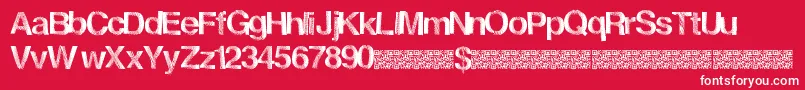 Frenchdisco Font – White Fonts on Red Background