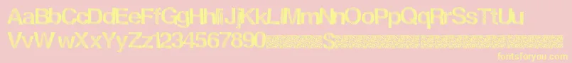 Frenchdisco Font – Yellow Fonts on Pink Background