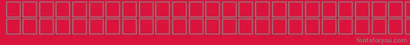 Fonte AlMateen – fontes cinzas em um fundo vermelho