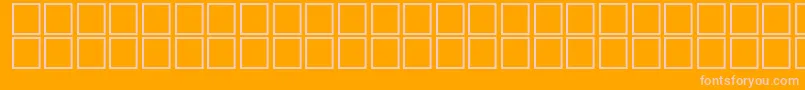 AlMateen-Schriftart – Rosa Schriften auf orangefarbenem Hintergrund