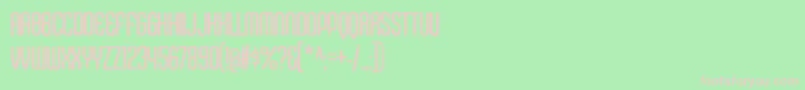 KleptocracyTitlingCdLt Font – Pink Fonts on Green Background