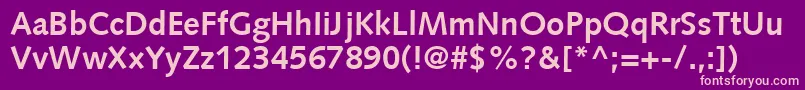 フォントFacileSsiBold – 紫の背景にピンクのフォント