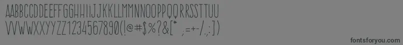 Frenteh1Regular Font – Black Fonts on Gray Background