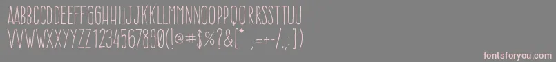 Lisätietoja Frenteh1Regular-fontista Frenteh1Regular-fontti – vaaleanpunaiset fontit harmaalla taustalla