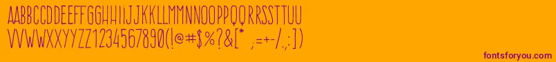 More about Frenteh1Regular Font Frenteh1Regular Font – Purple Fonts on Orange Background