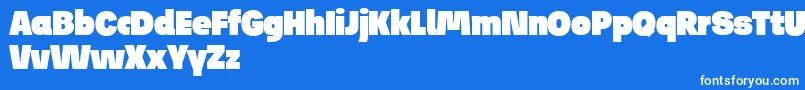JosefReducedUltra Font – White Fonts on Blue Background