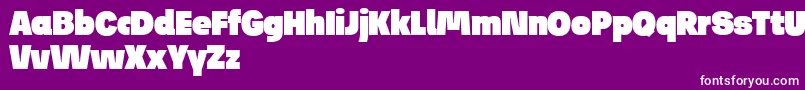 JosefReducedUltra Font – White Fonts on Purple Background