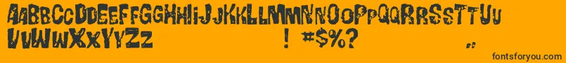 Gorgobold Font – Black Fonts on Orange Background