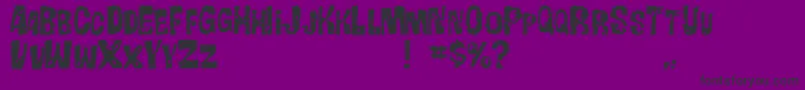 Gorgobold Font – Black Fonts on Purple Background