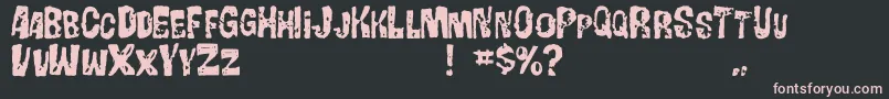 Gorgobold Font – Pink Fonts on Black Background