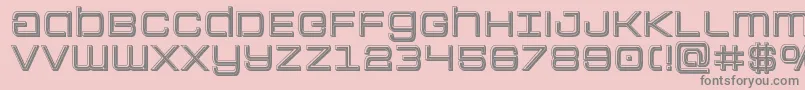 Colonymarinesbevel Font – Gray Fonts on Pink Background