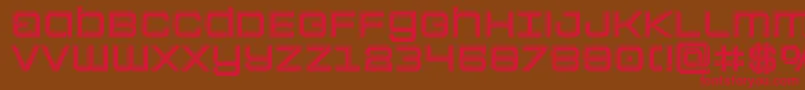 Colonymarinesbevel Font – Red Fonts on Brown Background