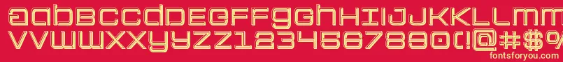 Colonymarinesbevel Font – Yellow Fonts on Red Background