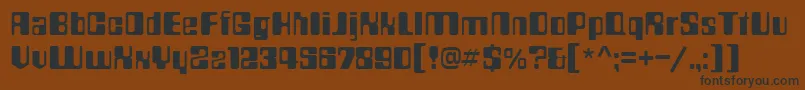 CountN Font – Black Fonts on Brown Background