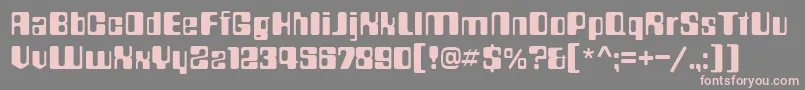 CountN Font – Pink Fonts on Gray Background