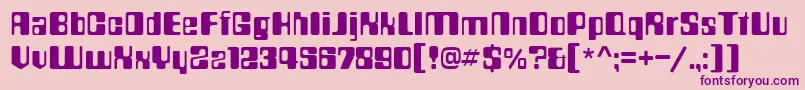 CountN Font – Purple Fonts on Pink Background