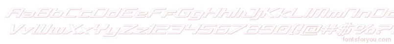 Concielian3Dital Font – Pink Fonts on White Background