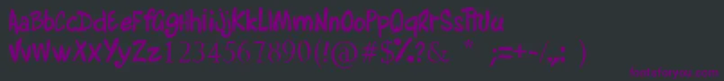 AlyssaMartinel Font – Purple Fonts on Black Background