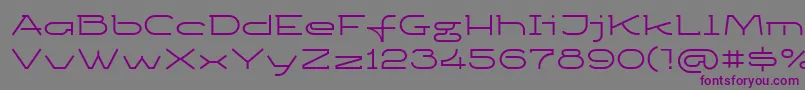 Ketosagc Font – Purple Fonts on Gray Background