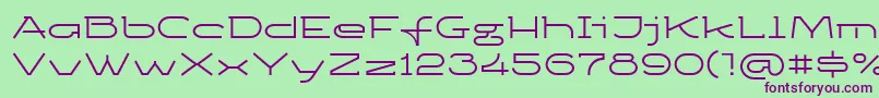 Ketosagc Font – Purple Fonts on Green Background