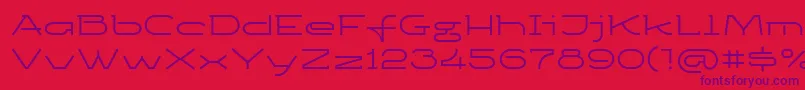 Ketosagc Font – Purple Fonts on Red Background