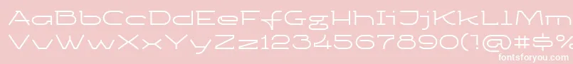 Ketosagc Font – White Fonts on Pink Background