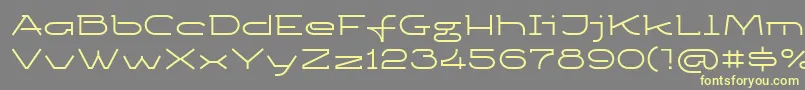 Ketosagc Font – Yellow Fonts on Gray Background