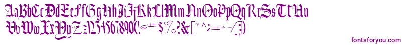 Шрифт Ainsworthssk – фиолетовые шрифты
