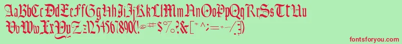 fuente Ainsworthssk – Fuentes Rojas Sobre Fondo Verde