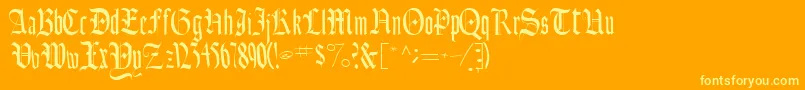 Lisätietoja Ainsworthssk-fontista Ainsworthssk-fontti – keltaiset fontit oranssilla taustalla