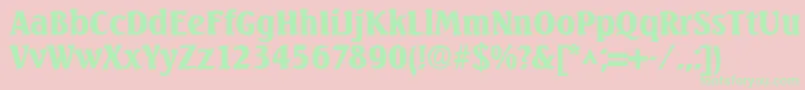 SeagullBold Font – Green Fonts on Pink Background