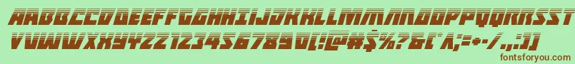 Halfshellherohalfital Font – Brown Fonts on Green Background