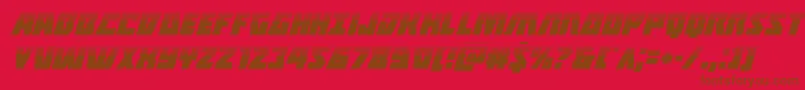 Halfshellherohalfital Font – Brown Fonts on Red Background