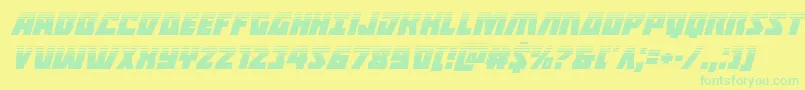 Halfshellherohalfital Font – Green Fonts on Yellow Background