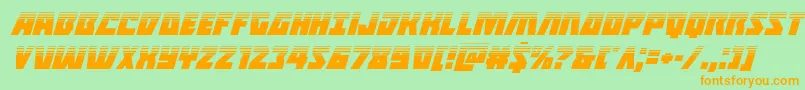 Halfshellherohalfital Font – Orange Fonts on Green Background