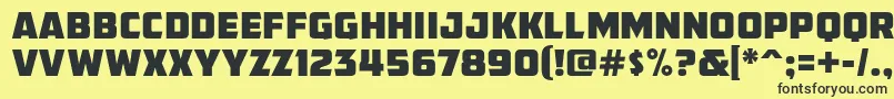 AmcapEternal Font – Black Fonts on Yellow Background