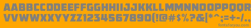 AmcapEternal Font – Gray Fonts on Orange Background