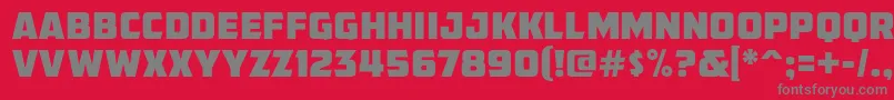 AmcapEternal Font – Gray Fonts on Red Background