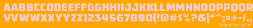 Шрифт AmcapEternal – розовые шрифты на оранжевом фоне