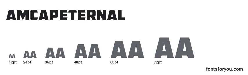 Größen der Schriftart AmcapEternal (114263)