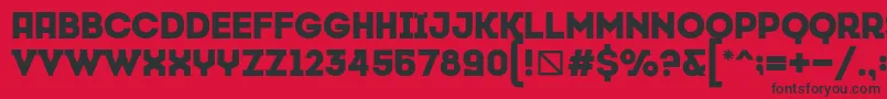 CansiparaneByMehmetmetin Font – Black Fonts on Red Background