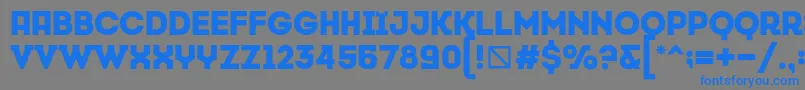 CansiparaneByMehmetmetin Font – Blue Fonts on Gray Background