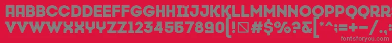 CansiparaneByMehmetmetin Font – Gray Fonts on Red Background