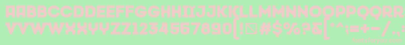 CansiparaneByMehmetmetin Font – Pink Fonts on Green Background