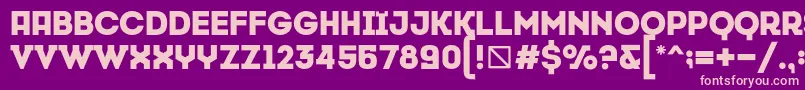 CansiparaneByMehmetmetin Font – Pink Fonts on Purple Background