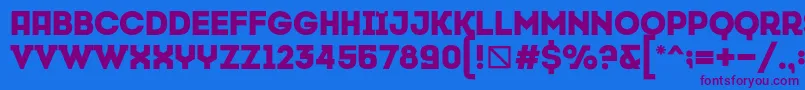 CansiparaneByMehmetmetin Font – Purple Fonts on Blue Background