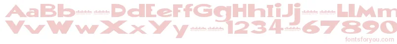 DabbleEvaluation Font – Pink Fonts on White Background