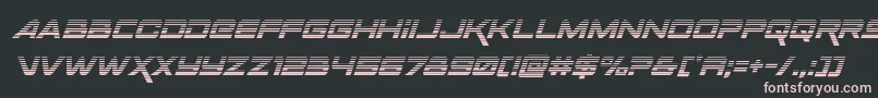 Spacerangergradital Font – Pink Fonts on Black Background