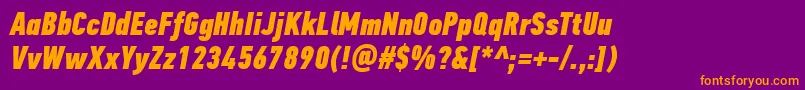En savoir plus sur la police PfdintextcompproXblackitalic Police PfdintextcompproXblackitalic – polices orange sur fond violet
